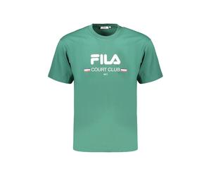 Fila Grünes Baumwoll-Herren-T-Shirt 2XL