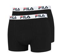 FILA Herren Boxershorts Fu5016/2 - 2er Pack Baumwolle Schwarz Größe M