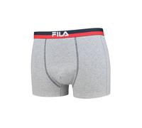 FILA Herren Boxer Shorts - Logobund, Urban, Cotton Stretch, einfarbig, S-2XL Grau S