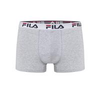 FILA Herren Boxer Shorts, 2er Pack - Baumwolle, einfarbig, grau, S (Small) hellgrau