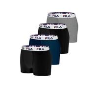 FILA Herren-Boxershorts, 4 Stück, Mehrfarbig, M