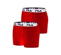 FILA Herren Boxershorts Unterhosen Man Boxers FU5016 2er Pack, Wäschegröße:L, Artikel:-118 red