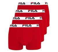 FILA Herren Boxershorts Unterhosen Man Boxers FU5016 4er Pack, Farbe:Rot, Wäschegröße:2XL, Artikel:-118 red
