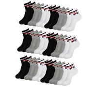 FILA Herren Damen Quarter Socken Sportsocken Quartersocks Calza 6 Paar, Farbe:Mehrfarbig, Artikel:-700 classic, Größe:43-46