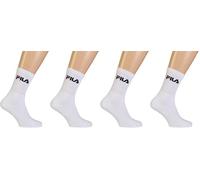 FILA Herren F9505 Uni Socken, Weiß, 39-42 EU (Packung mit 2)