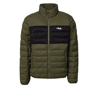 FILA Herren Jacke Outdoorjacke Winterjacke Steppjacke Berglern, Farbe:Grün, Größe:L, Artikel:-63044 burnt olive/moonless night