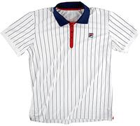 Fila Herren Polo Stripe1 Men Oberbekleidung, weiß, M