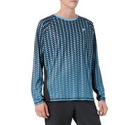 FILA Herren Rochester Raglan Longsleeve T-Shirt, Adriatic Blue Fade AOP, L