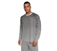 FILA Herren Rochester Raglan Longsleeve T-Shirt, Egret Fade AOP, M