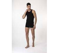 FILA Round Neck Tank Top Schwarz Baumwolle Medium Herren