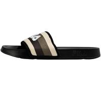 FILA Herren Slides MORRO BAY STRIPES mit gestreiftem Riemen, Mehrfarbig (Black-Coffee Bean), 42