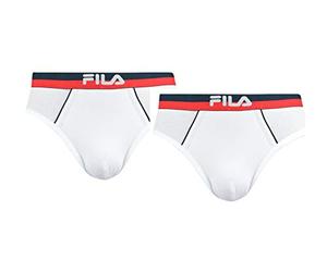 FILA Herren Slips 2-stück FU5019/2 MAN Brief 300 L, 300 White, L, FU5019/2