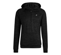 FILA Herren Sweatshirt Kapuzenshirt Trainingsshirt Rungis Half Zip Hoody, Farbe:Schwarz, Artikel:-80051 Phantom Melange, Größe:XL