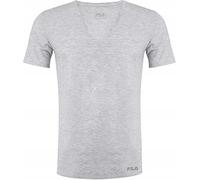 Fila Herren T-Shirt Mit V-Ausschnitt FU5001 Man V-Neck Undershirt 400 XXL, 400 Grey, XXL, FU5001