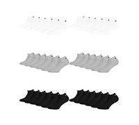 Fila invisible Sneaker Socken 18 Paar Sparpack | Damen & Herren Socken, unisex Füßlinge (Weiß, Schwarz, Grau 39-42)