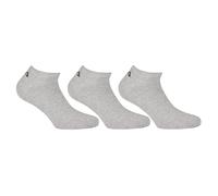 Socken FILA "UNISEX INVISIBLE PLAIN SOCKS", Damen, Gr. 43-46, grau, Baumwolle, Elasthan, Polyester, elastisch, Socken Socken, mit eingestricktem Logo an der Ferse (81137818-43) grau