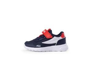 FILA Jungen Unisex Kinder Tiger Velcro TDL Sneaker, Navy Red, 26 EU