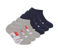 FILA Kinder Socken, Multipack - Invisible Sneakers, Logo, einfarbig Blau/Grau 23-26 12er Pack (2x6P)