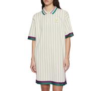 FILA Lavinia Striped Oversized Polo Dress Antique White/fir Strip Größe: M | Minikleider Outlet | Damen | Weiß