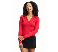 FILA Lee Longsleeve Polo Shirt True Red Größe: S | Poloshirts Outlet | Damen | Rot