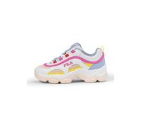 FILA Mädchen Strada Dreamster Cb Teens Sneaker, White-Mauve Chalk-Lemon Drop, 37 EU