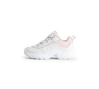 FILA Mädchen Strada Logo Kids Sneaker, White Mauve Chalk, 34 EU