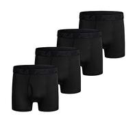 Fila Men's 4-Pack Polyester Spandex Trunk, Black, X-Large