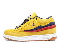 Fila Men's T-1 Mid Sneakers, Yellow, 7.5 M