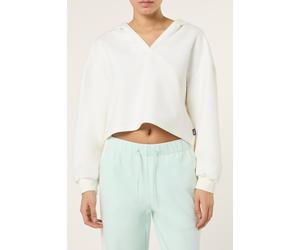 FILA Mezzana Loose Cropped V-neck Scuba Hoodie Egret Größe: S | Kaputzenpullis Outlet | Damen