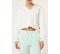 FILA Mezzana Loose Cropped V-neck Scuba Hoodie Egret Größe: XS | Kaputzenpullis Outlet | Damen