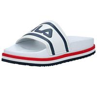 FILA Morro Bay Zeppa wmn Damen Slipper, Weiß (White/Stripe), 37 EU