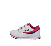 FILA Orbit Velcro Kids Sneaker, White-Carmine, 33 EU