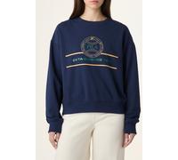 FILA Parella Relaxed Graphic Crewneck Sweatshirt Black Iris Größe: XS | Pullover Outlet | Damen | Schwarz