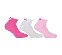 Fila QUARTER PLAIN SOCKS 3P Strümpfe, rosa, größe 39-42 39/42