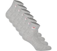 FILA Quarter Socken Unisex, 6 Paar - Kurzsocken, Sport, Logo-Bund, uni, 35-46 EU 43-46 Grau