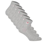 FILA Quarter Socken Unisex, 6 Paar - Kurzsocken, Sport, Logo-Bund, uni, 35-46 Grau EU 43-46