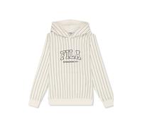 FILA Rifredi Relaxed Graphic Pinstriped Hoodie Egret / Black Iris Größe: 170/176 | Sportbekleidung Outlet | Unisex | Schwarz