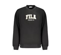 Fila Schwarzes Baumwoll-Herren-Sweatshirt M