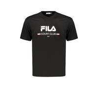 Fila Schwarzes Baumwoll-Herren-T-Shirt L