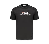 Fila Schwarzes Baumwoll-Herren-T-Shirt M