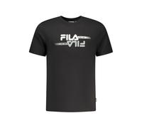 Fila Schwarzes Baumwoll Herren T-Shirt XL