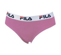 FILA Damen Slip - Regular Waist, Brief mit breitem Logo-Bund, Baumwolle, einfarbig Lila M (Medium)