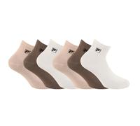 FILA Herren Fi/1/Qtx6/F9303 Socken, Ecru/Beige/Braun, 43-46 (6er Pack)