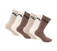 FILA Socken Herren und Damen 43-46, Baumwolle 6er-Pack, Beige MO