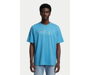 FILA Sofades Logo Tee Cendre Blue Größe: L | Bedruckte T-Shirts Outlet | Herren | Blau