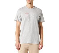 FILA Sofades Logo Tee-Light Grey Melange-S