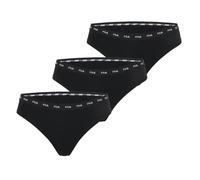 FILA Damen Fi/2stgx3/Fu6320 G-String, Schwarz, 32 (3er Pack)