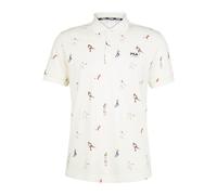 Fila Tarbes AOP Polo Shirt - Tennis Polo Shirt Herren Weiß