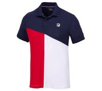 Fila Tennis-Polo Erol (rec. Polyester) navyblau/rot/weiss Herren, Größe XXL