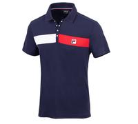 Fila Tennis-Polo Jayden (100% rec. Polyester, klassisch Look) navyblau Herren, Größe S